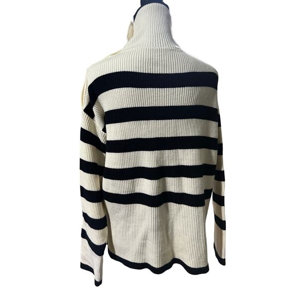 ChicWish Striped Knit Button neck Sweater 3X /4X - Picture 5 of 13